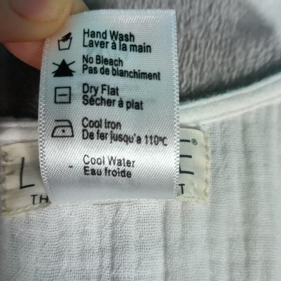 L Space Jumpsuit Womens Medium Gauze Puff Sleeve Pockets Boho Romper - Picture 10 of 14